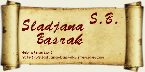 Slađana Basrak vizit kartica